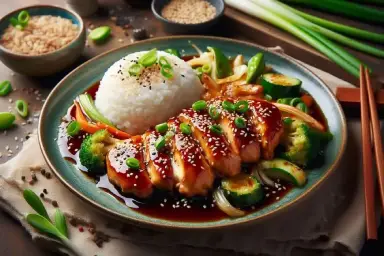 Heißluftfritteuse asiatische Gerichte