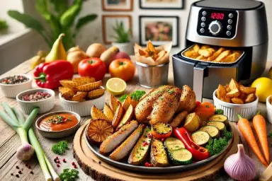 Heißluftfritteuse gefrorene Lebensmittel
