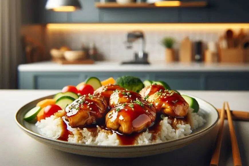Heißluftfritteuse Hähnchen-Teriyaki Heißluftfritteuse Hähnchen-Teriyaki